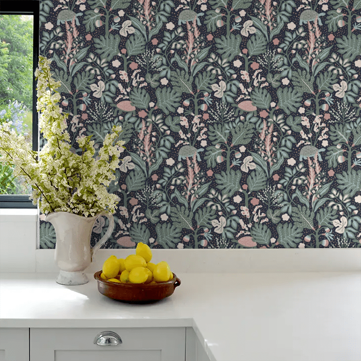Turgras Wallpaper - Midnight - Boråstapeter - 2090 - Premier Wallcovering