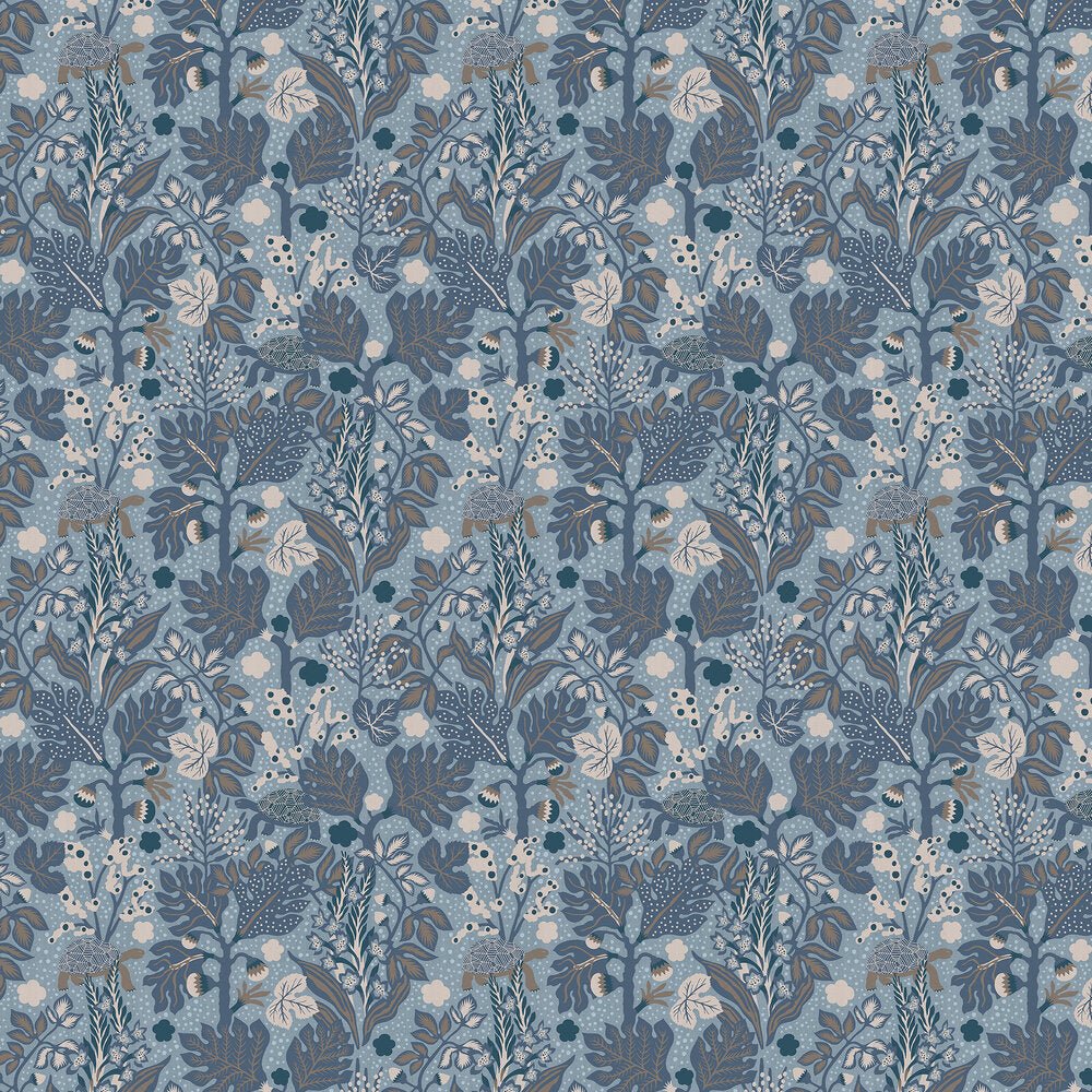 Turgras Wallpaper - Slate Blue - Boråstapeter - 2091 - Premier Wallcovering
