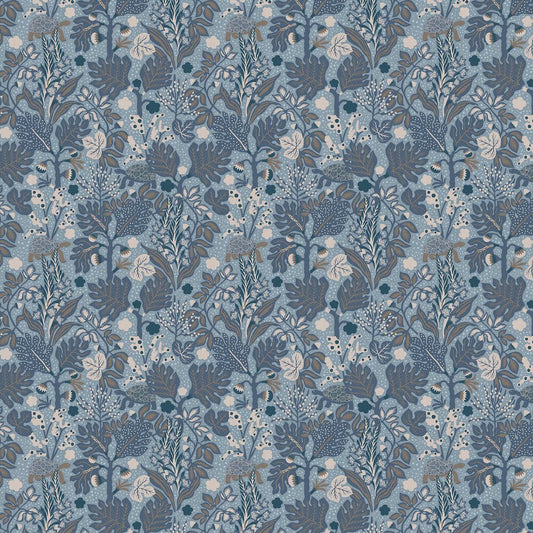 Turgras Wallpaper - Slate Blue - Boråstapeter - 2091 - Premier Wallcovering