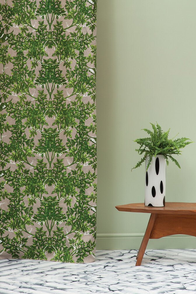 Two In A Bush Fabric - Acid Green - Timorous Beasties - TWB/1614/02 - Premier Wallcovering