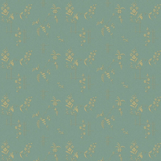 Ulricehamn Wallpaper - Turquoise - Boråstapeter - 4547 - Premier Wallcovering