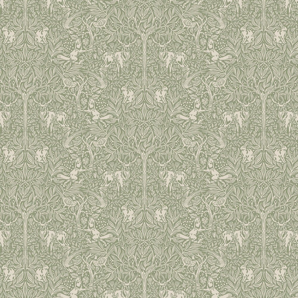 Under the Elder Tree Wallpaper - Green - Boråstapeter - 2046 - Premier Wallcovering