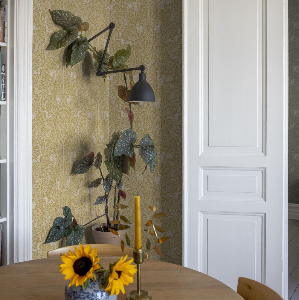 Under the Elder Tree Wallpaper - Ochre - Boråstapeter - 2048 - Premier Wallcovering