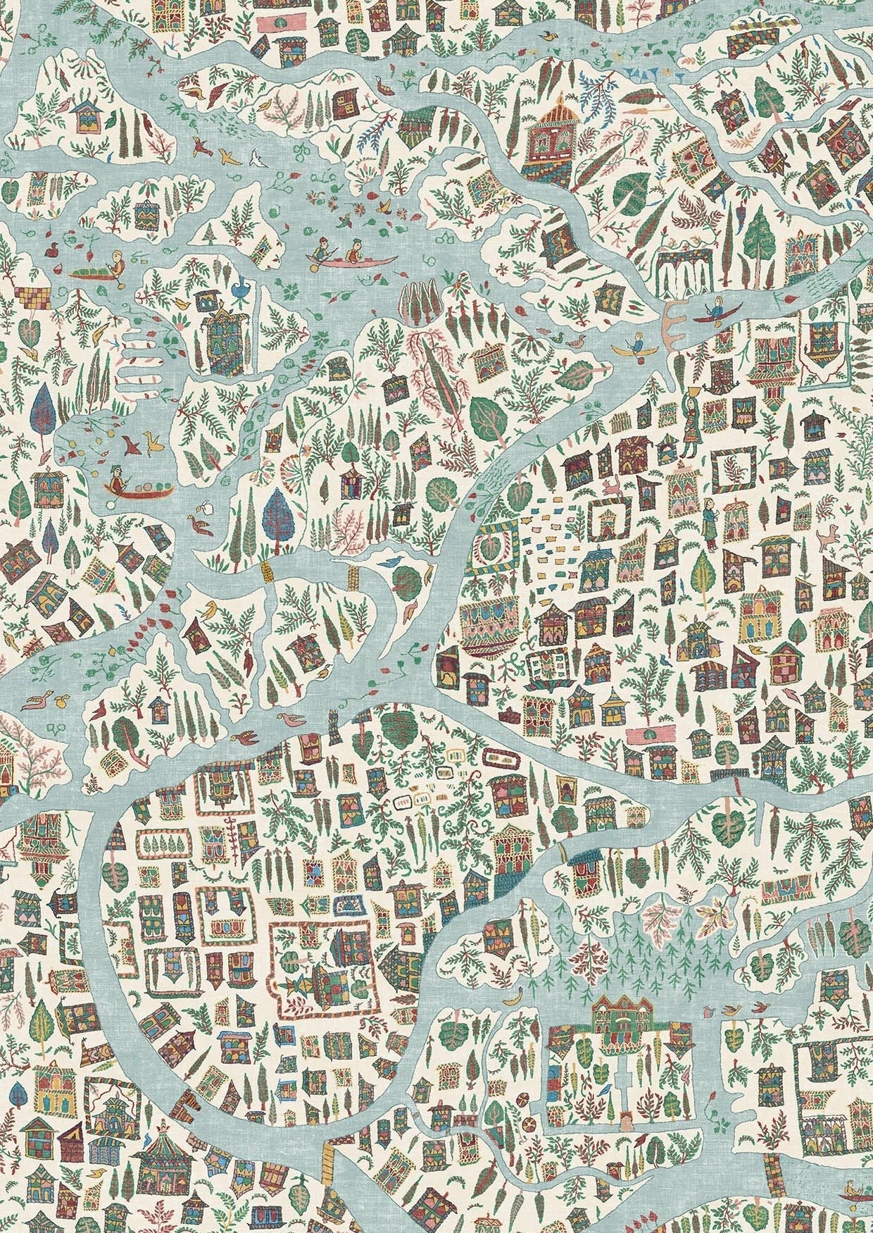 Utopia Wallpaper - Garland - Lewis & Wood - Premier Wallcovering