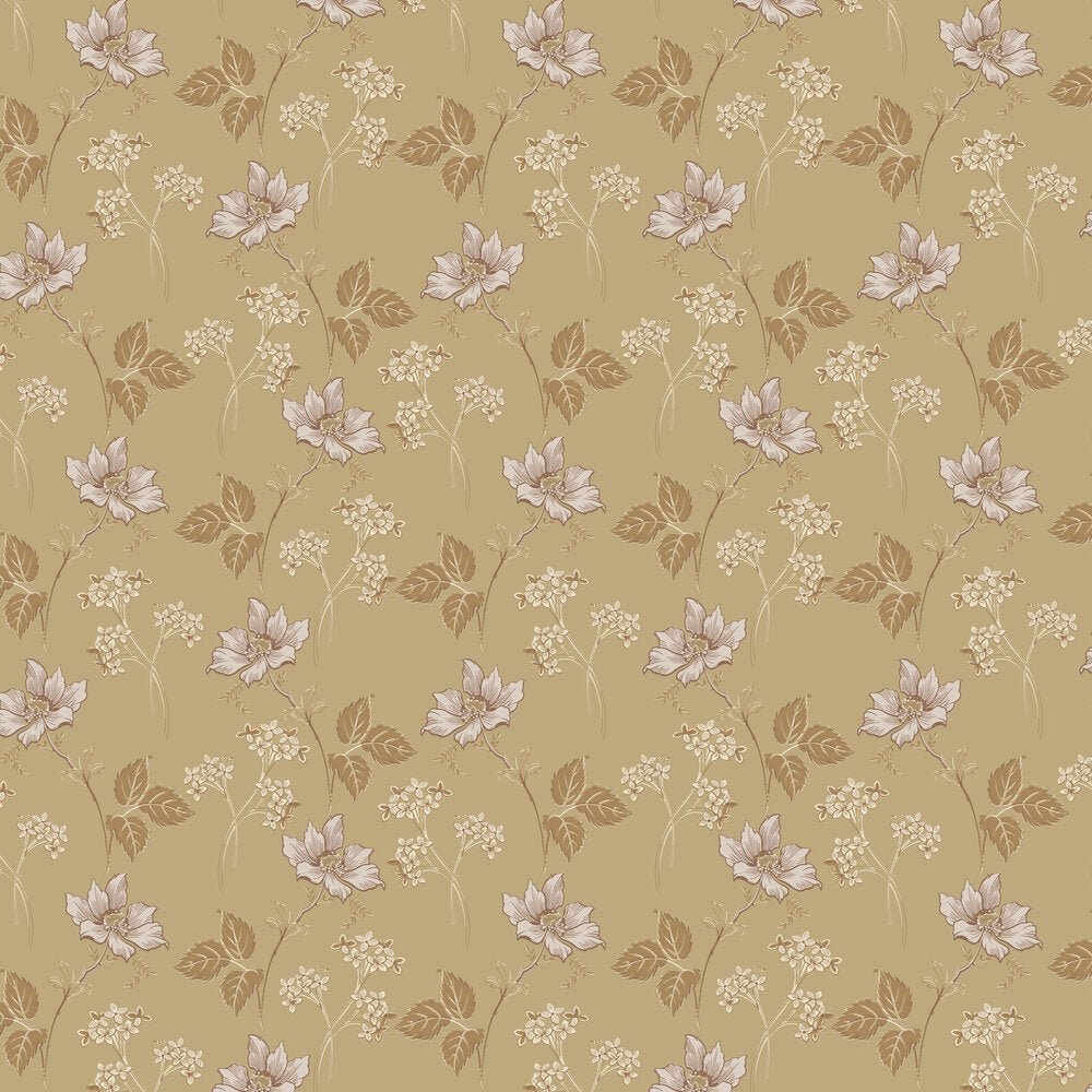 Valborg Wallpaper - Yellow - Boråstapeter - 5502 - Premier Wallcovering