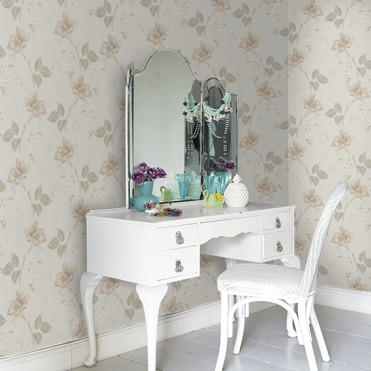 Valborg Wallpaper - Cream - Boråstapeter - 5501 - Premier Wallcovering