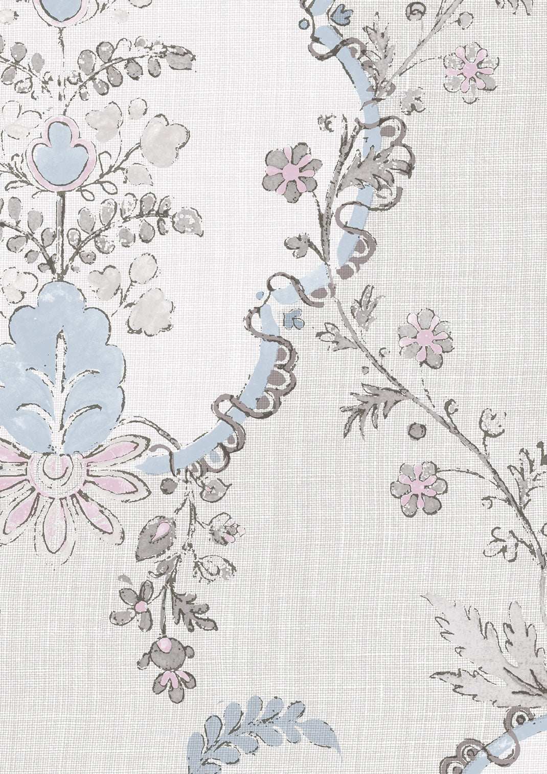 Vallance Wallpaper - Tea Rose - Lewis & Wood - Premier Wallcovering