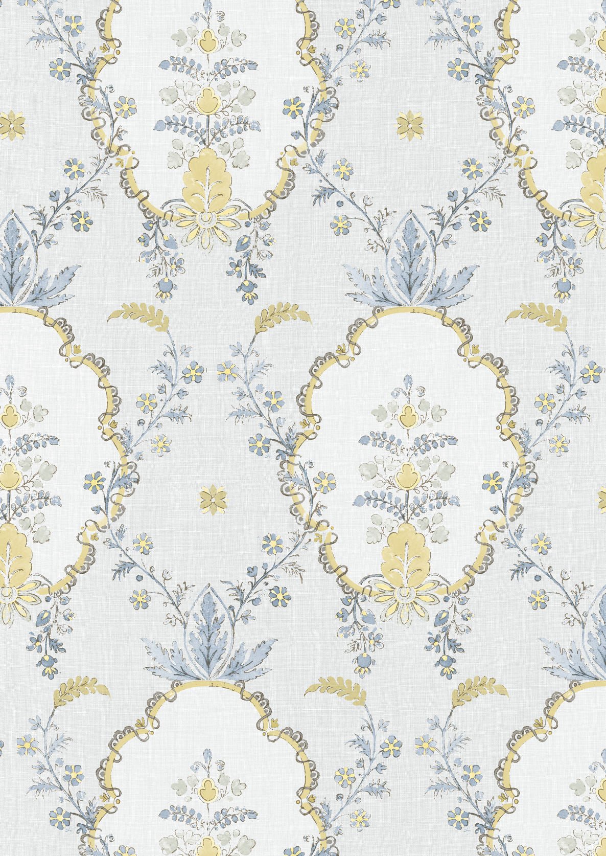 Vallance Wallpaper - Blue Citrine - Lewis & Wood - Premier Wallcovering