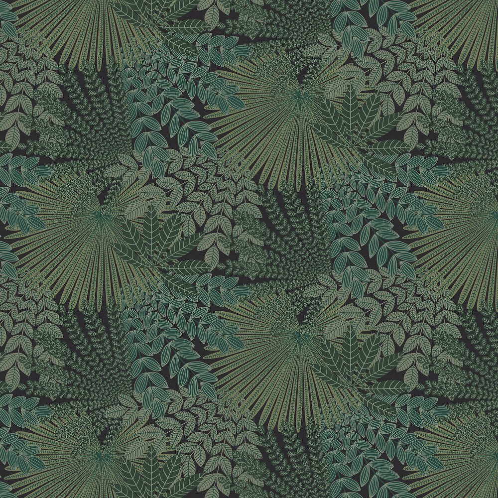Velvet Leaves Wallpaper - Green - Boråstapeter - 2263 - Premier Wallcovering