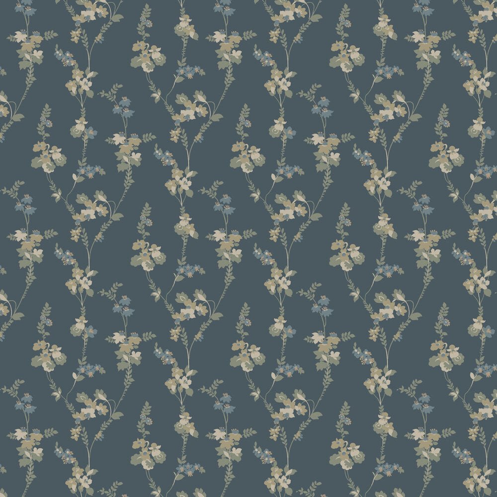 Vera Wallpaper - Navy - Boråstapeter - 5510 - Premier Wallcovering