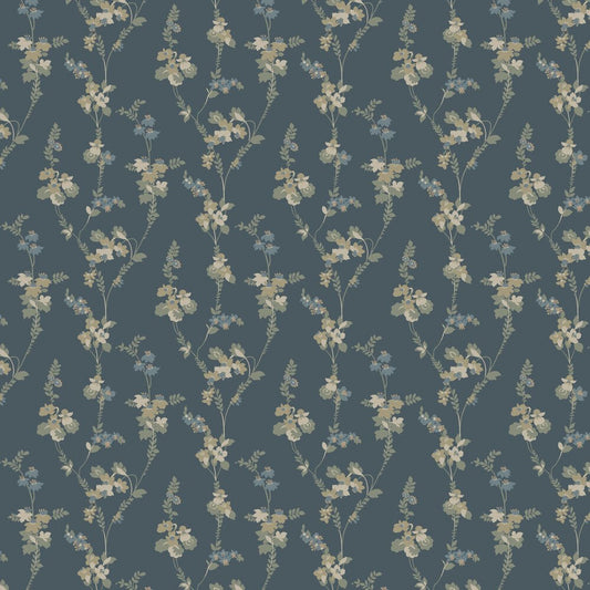 Vera Wallpaper - Navy - Boråstapeter - 5510 - Premier Wallcovering