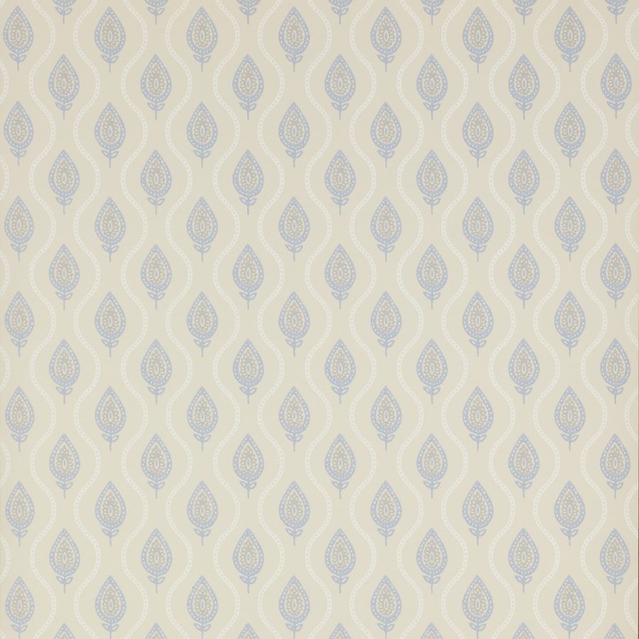 Verity Wallpaper - Blue/Cream - Colefax & Fowler - 07138/07