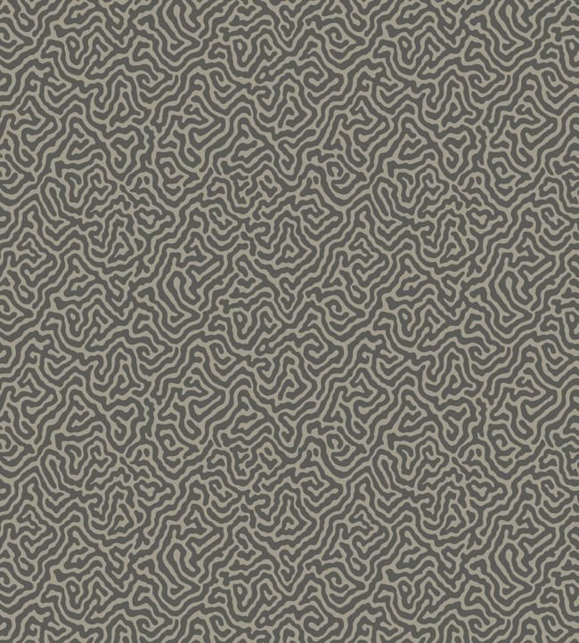 Vermicelli Wallpaper - Charcoal on Linen - 107/4017 - Cole & Son - Premier Wallcovering