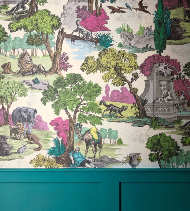 Versailles Grand (2 roll set) Wallpaper - Bright Classic Multi - 99/16064 - Cole & Son - Premier Wallcovering