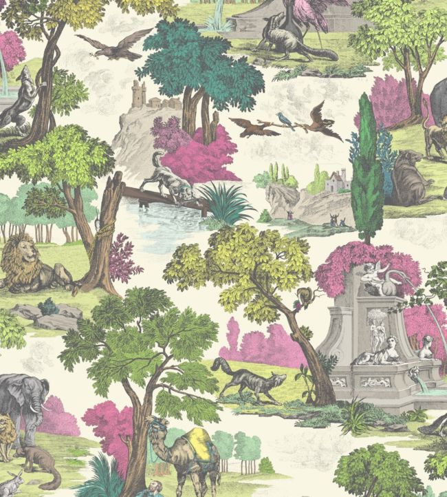 Versailles Grand (2 roll set) Wallpaper - Bright Classic Multi - 99/16064 - Cole & Son - Premier Wallcovering