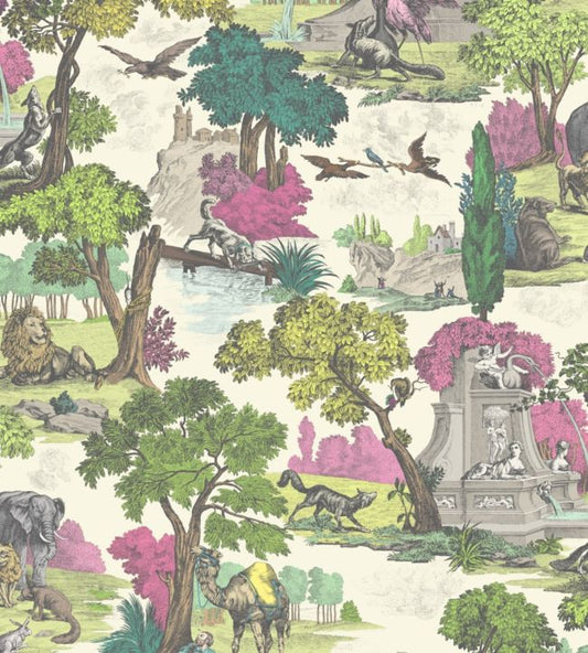 Versailles Grand (2 roll set) Wallpaper - Bright Classic Multi - 99/16064 - Cole & Son - Premier Wallcovering