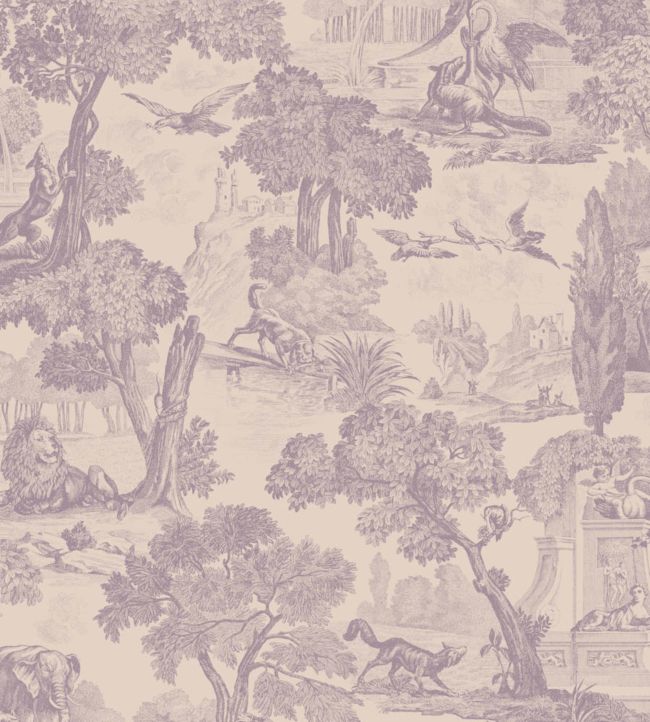 Versailles Wallpaper - Lilac Grey on Dove - 99/15062 - Cole & Son - Premier Wallcovering
