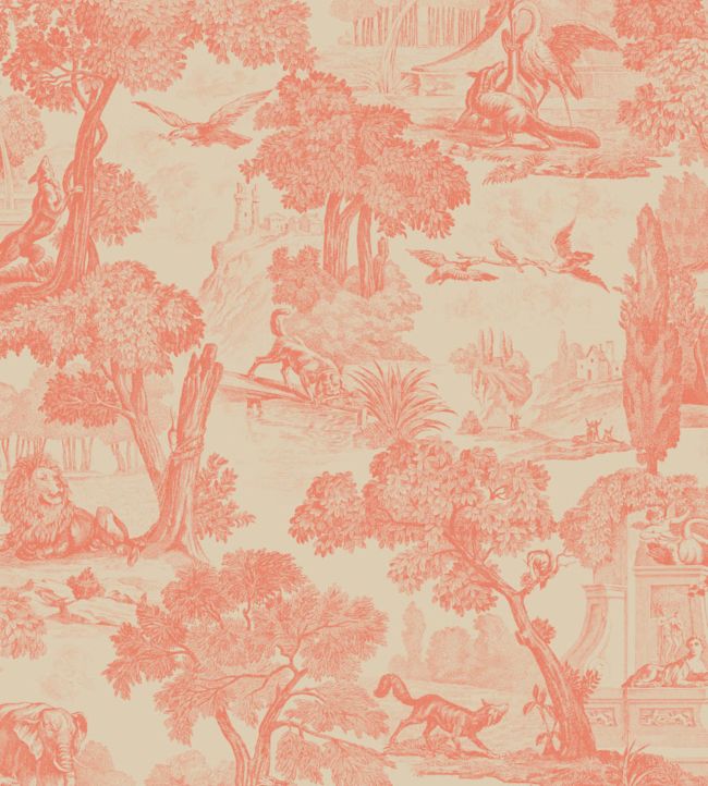 Versailles Wallpaper - Coral on Stone - 99/15060 - Cole & Son - Premier Wallcovering