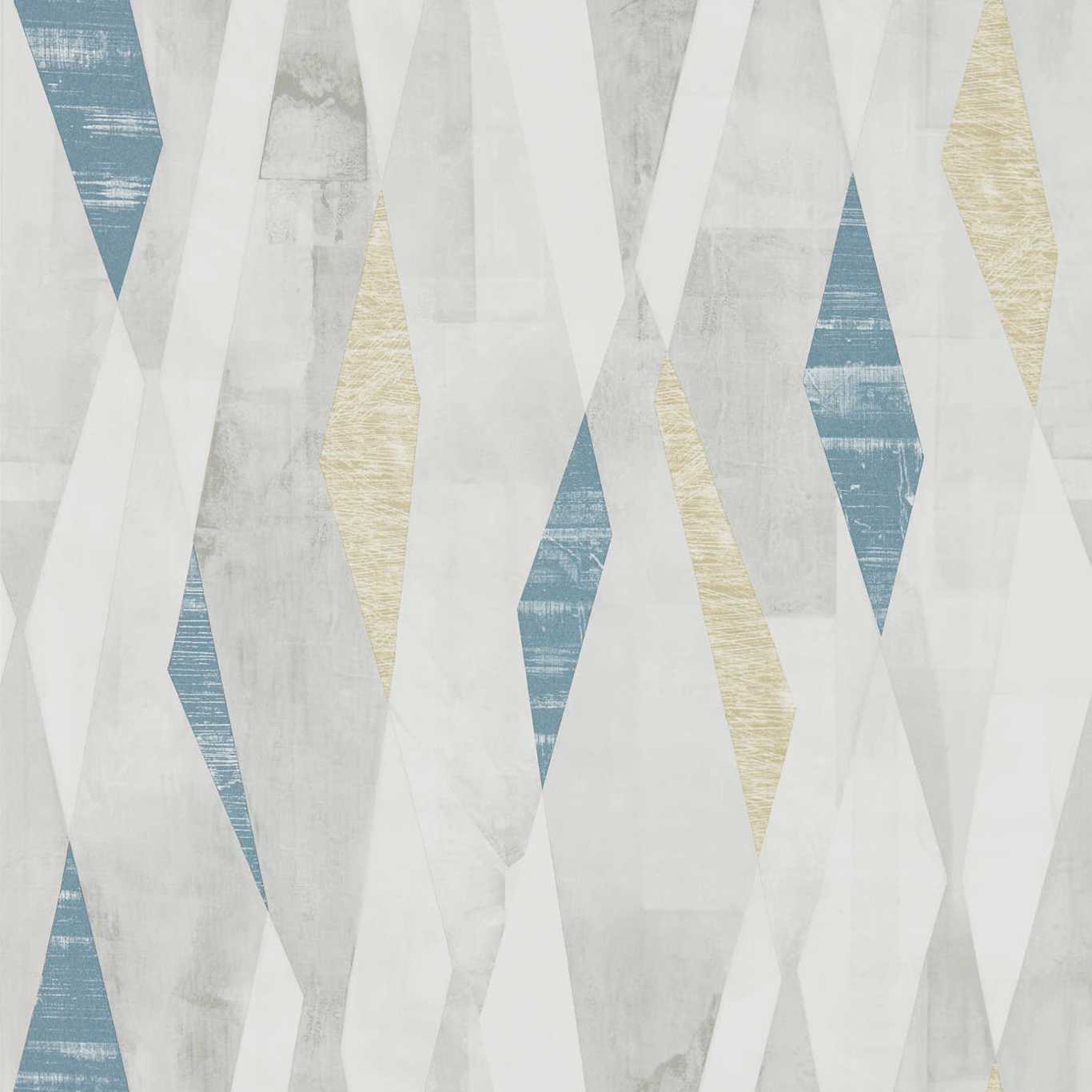Vertices Wallpaper - Ink/Gold - Harlequin - HGEO111704 - Premier Wallcovering