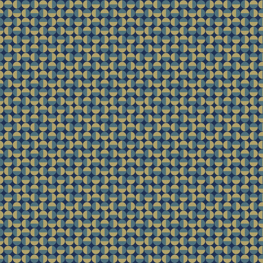 Vertigo Wallpaper - Navy & Teal - Boråstapeter - 1774 - Premier Wallcovering