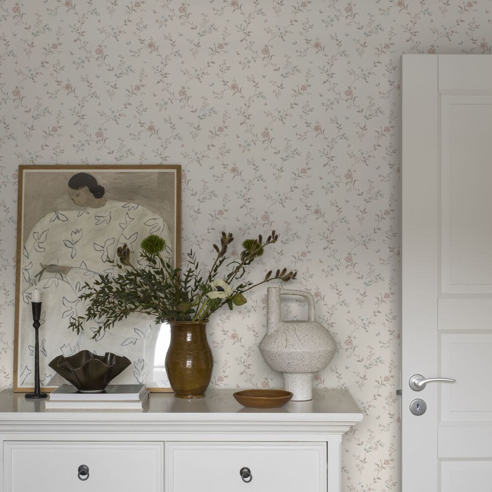 Viktoria Wallpaper - Taupe - Boråstapeter - 38754 - Premier Wallcovering