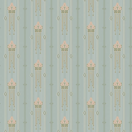Villastan Wallpaper - Baby Blue - Boråstapeter - 4170 - Premier Wallcovering