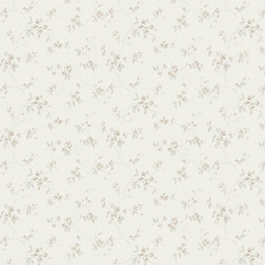 Vintage Rose Wallpaper - Neutral - Boråstapeter - 4258 - Premier Wallcovering