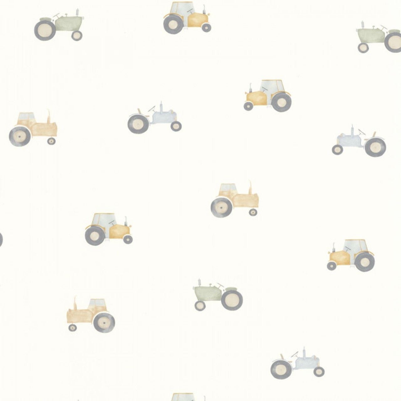 Vintage Tractor Once Upon A Time Wallpaper - Naturel - Casadeco - 88361974 - Premier Wallcovering