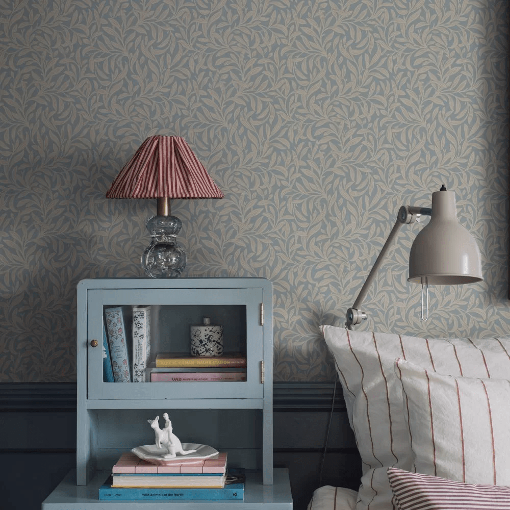 Vintergrona Wallpaper - Baby Blue - Boråstapeter - 4831 - Premier Wallcovering
