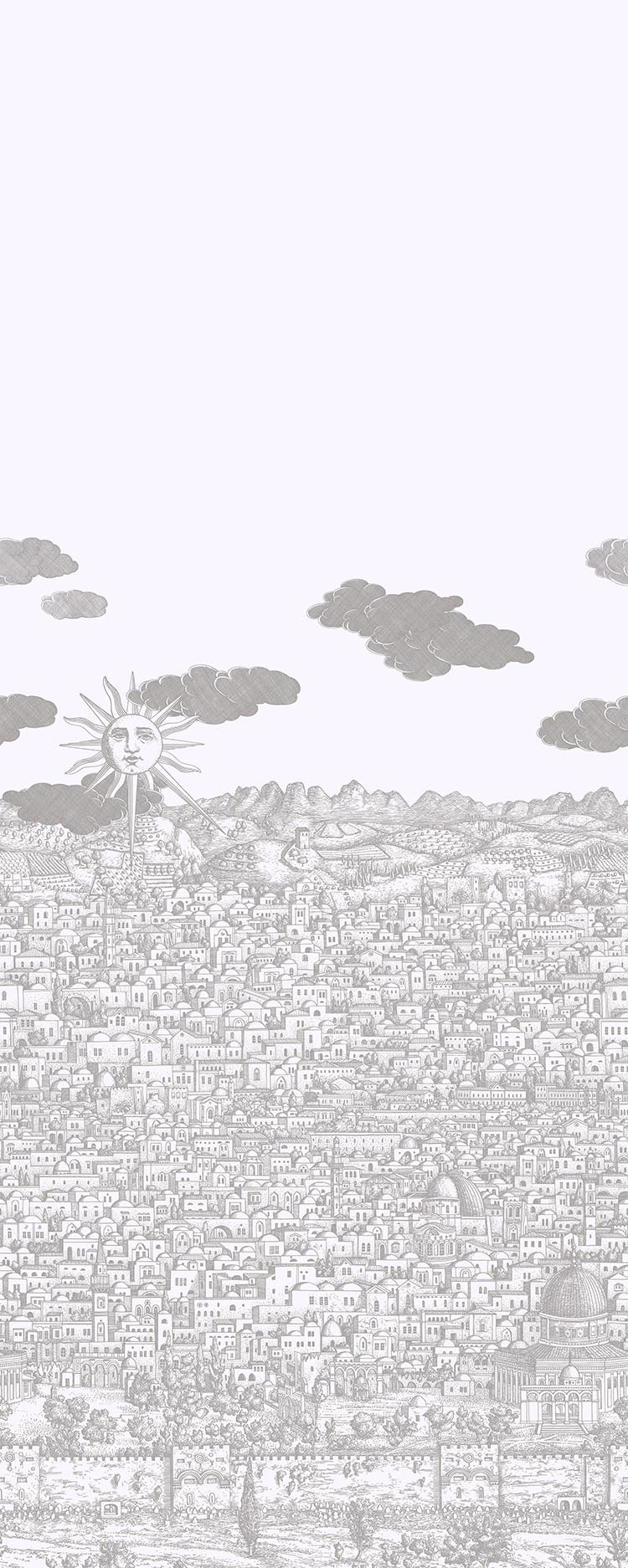 Vista Mediterranea Wallpaper - Soft Neutral - 123/3015 - Cole & Son - Premier Wallcovering