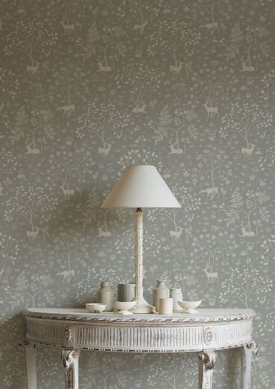 Voysey Park Wallpaper - Mineral - Lewis & Wood - Premier Wallcovering