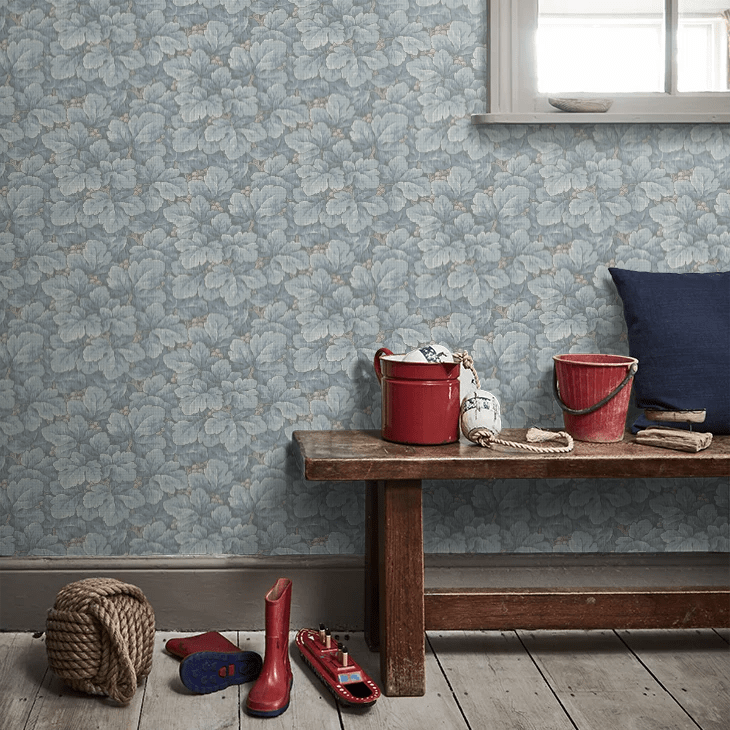 Waldemar Wallpaper - Blue - Boråstapeter - 4545 - Premier Wallcovering
