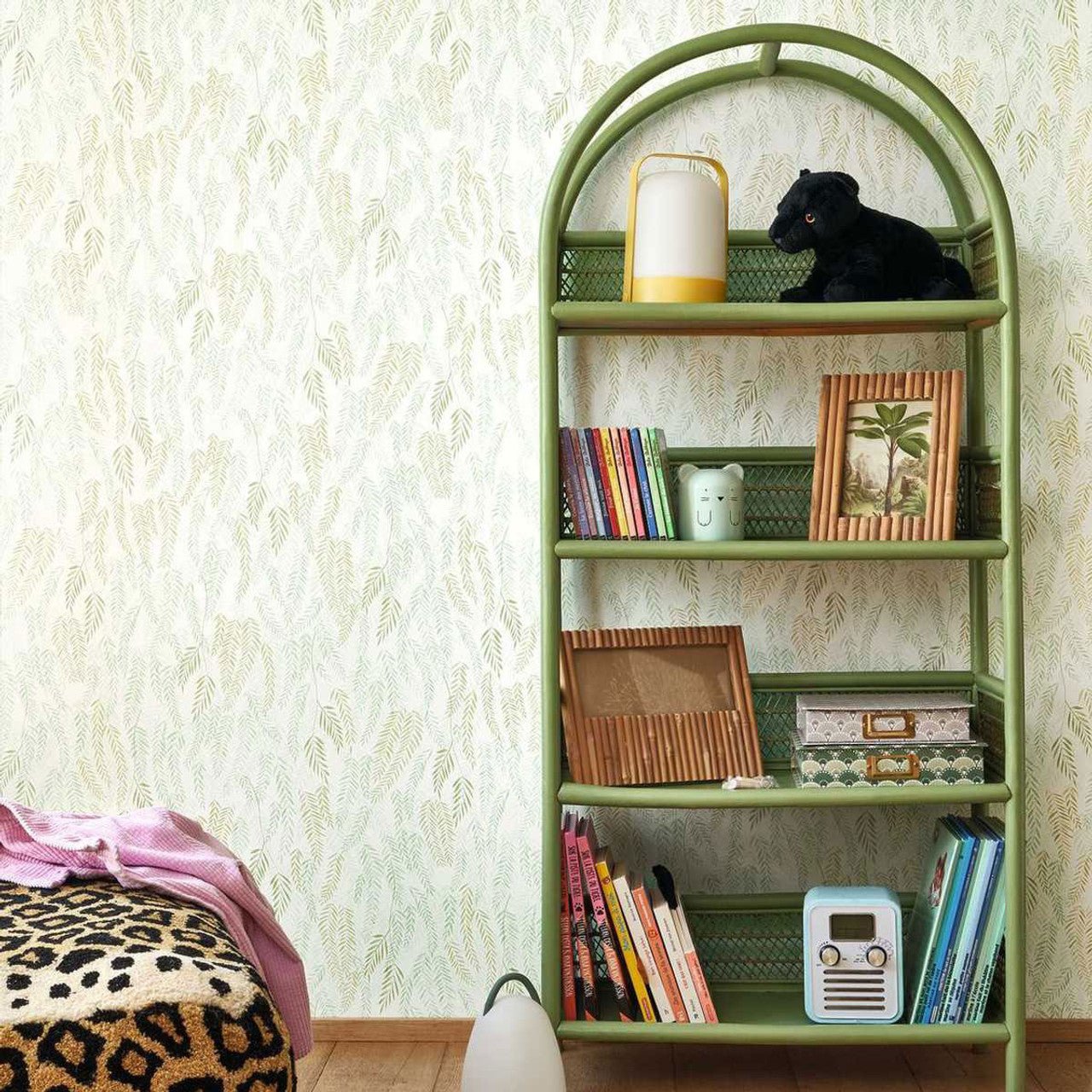 Walk in the Jungle Once Upon A Time Wallpaper - Vert Feuille - Casadeco - 200797515 - Premier Wallcovering