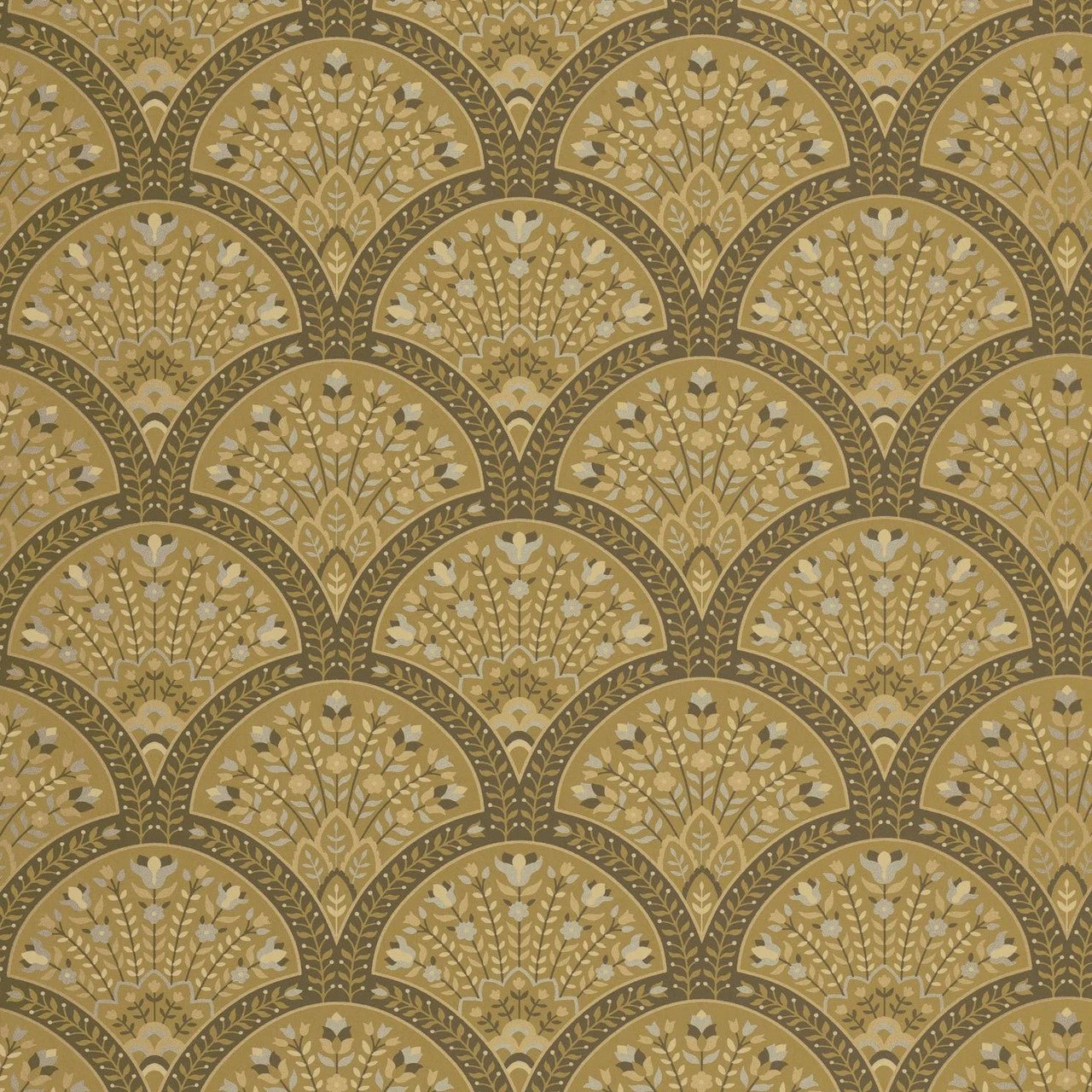Wallace Heritage Wallpaper - Moutarde - Casadeco - 201192510 - Premier Wallcovering