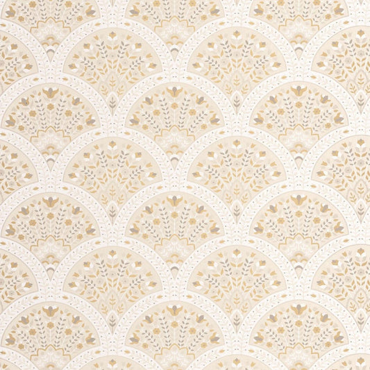 Wallace Heritage Wallpaper - Beige Creme - Casadeco - 201191324 - Premier Wallcovering