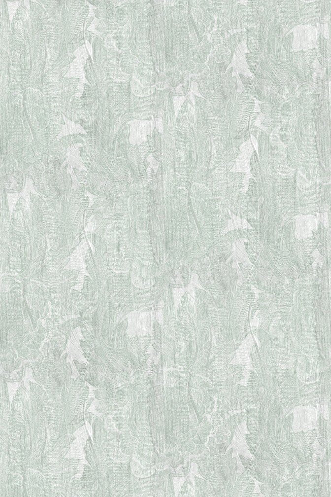 Whitewash Rose Wallpaper - Green - Timorous Beasties - STCO/WWR/SMM/04 - Premier Wallcovering