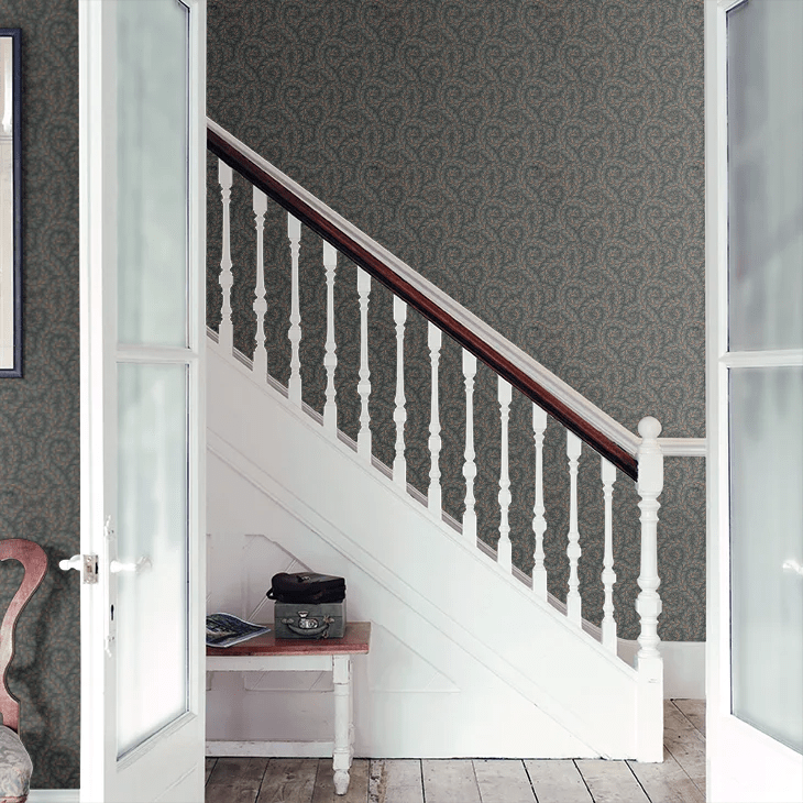 Wild Ferns Wallpaper - Charcoal - Boråstapeter - 2257 - Premier Wallcovering