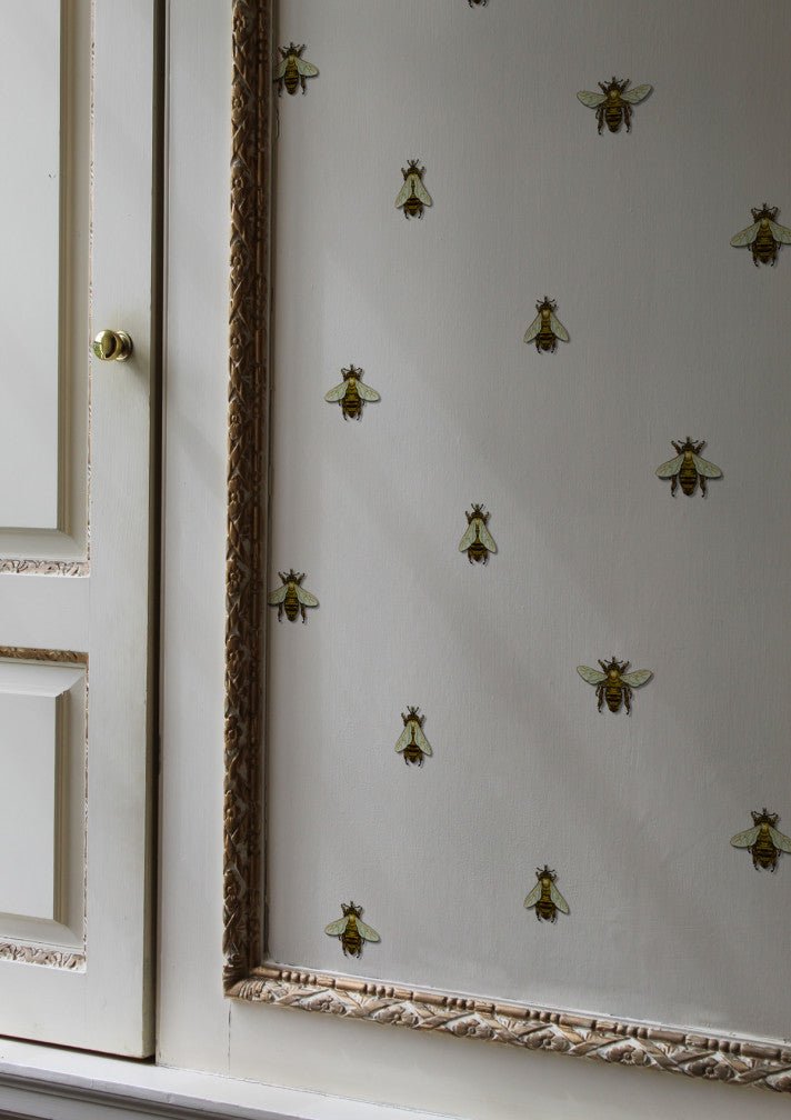 Wild Honey Bee Spot Wallpaper - Original Spot - Timorous Beasties - WHB/PRL/02 - Premier Wallcovering