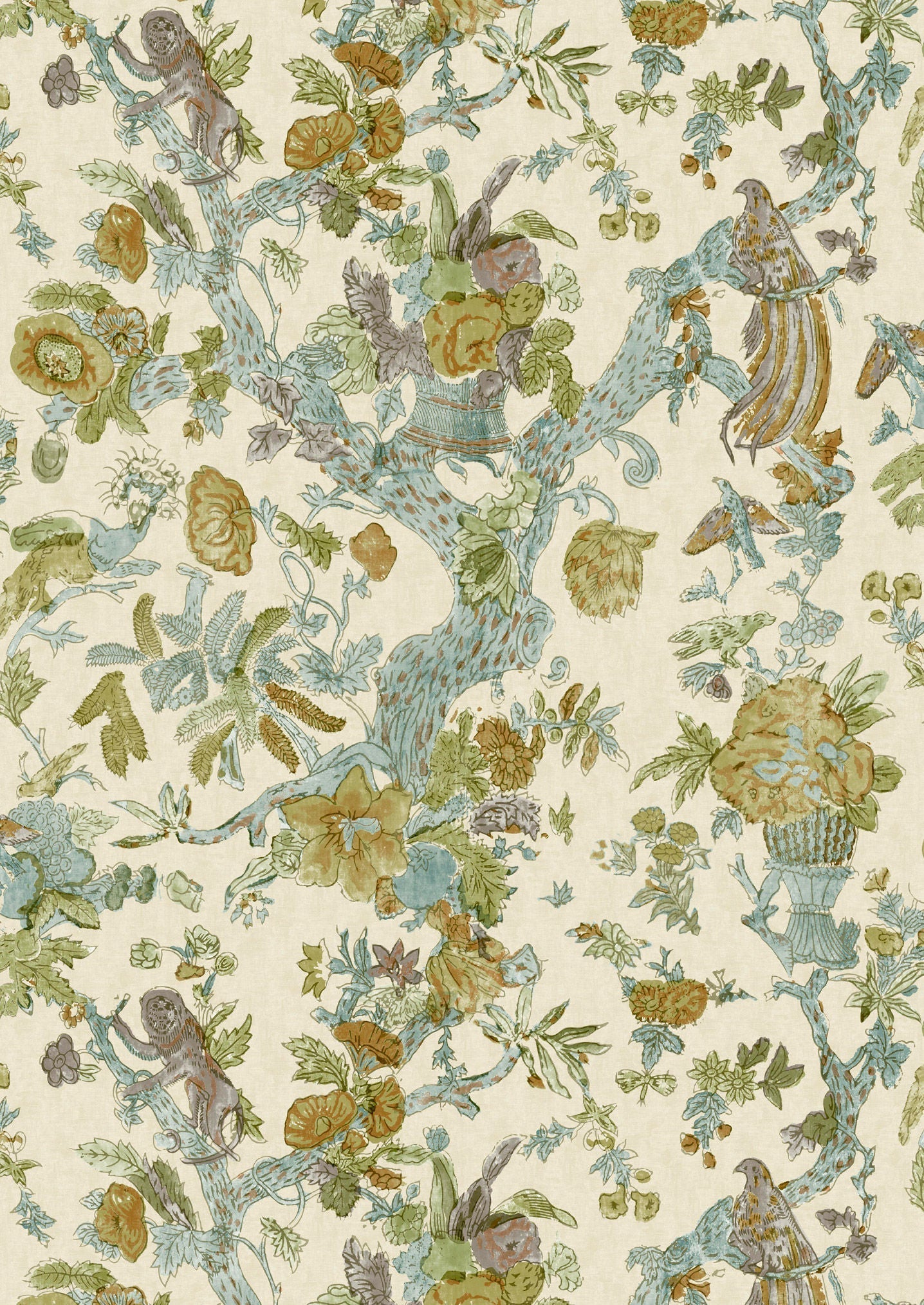 Wild Thing Wallpaper - Ginger Kiwi - Lewis & Wood - Premier Wallcovering