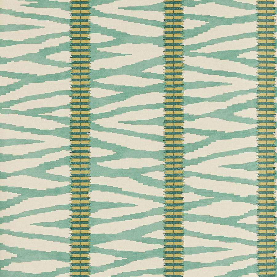 Wilder Wallpaper - Teal - J188W - 02 - Jane Churchill