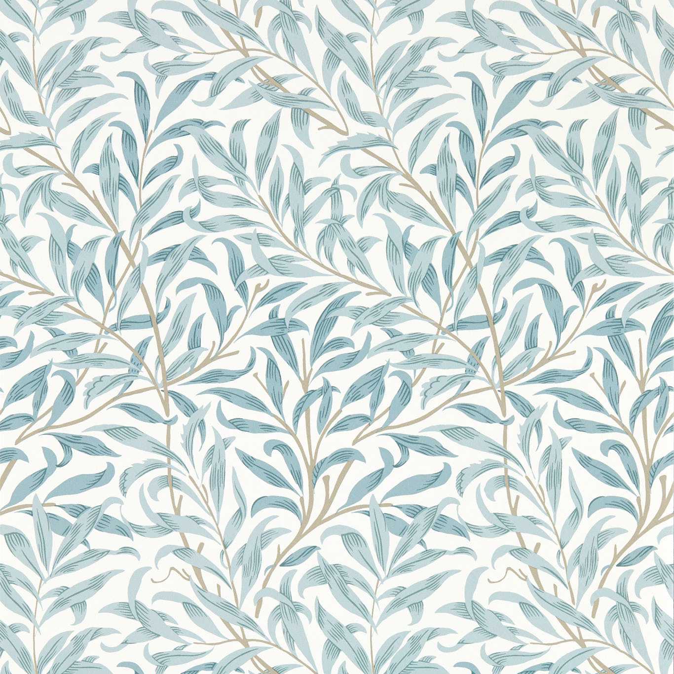 Willow Boughs Wallpaper - Mineral - Clarke & Clarke - W0172/04 - Premier Wallcovering