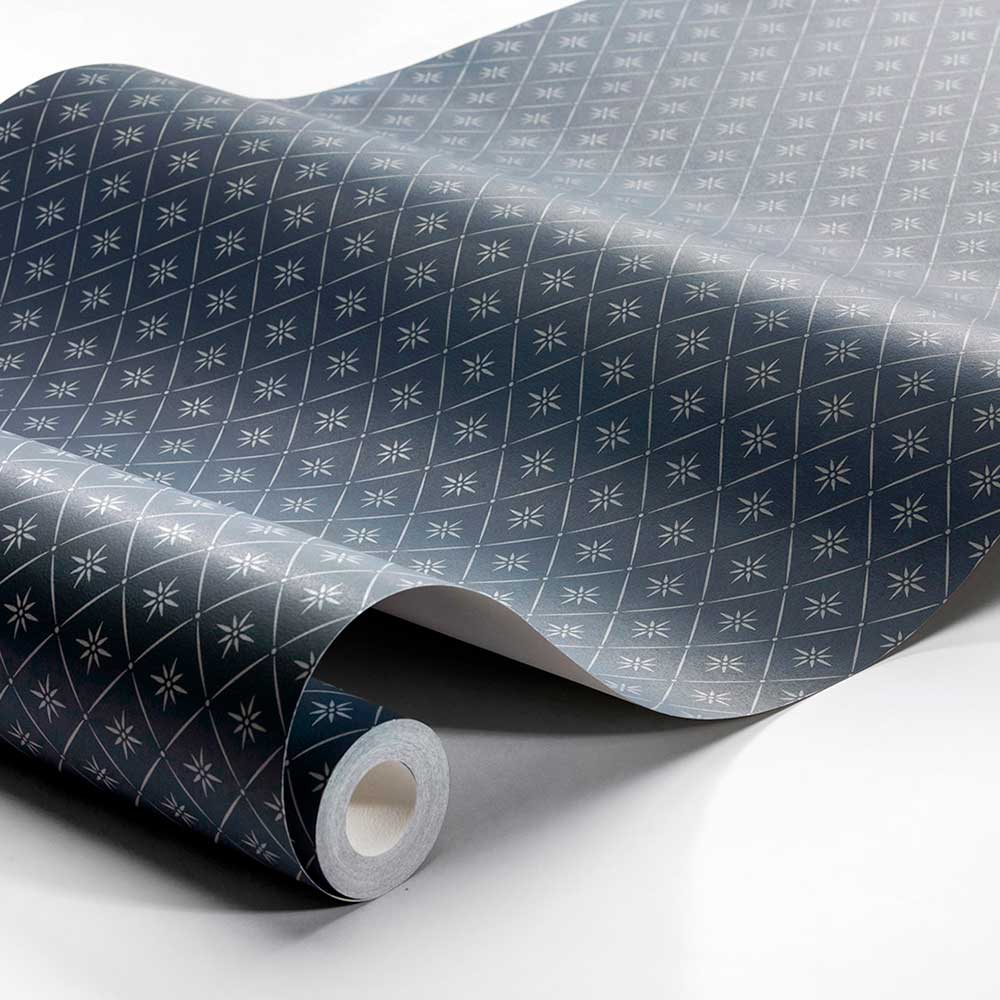 Windrose Wallpaper - Dark Blue - Boråstapeter - 8860 - Premier Wallcovering