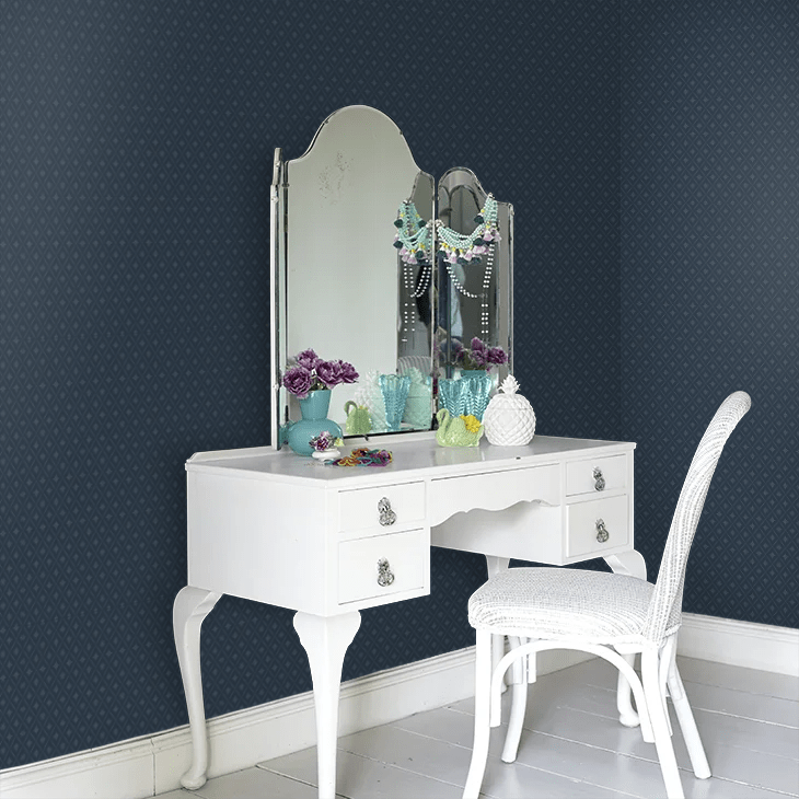 Windrose Wallpaper - Dark Blue - Boråstapeter - 8860 - Premier Wallcovering