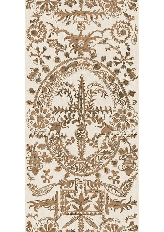 Womad Lg 100 Wallpaper - Henna - Lewis & Wood - Premier Wallcovering