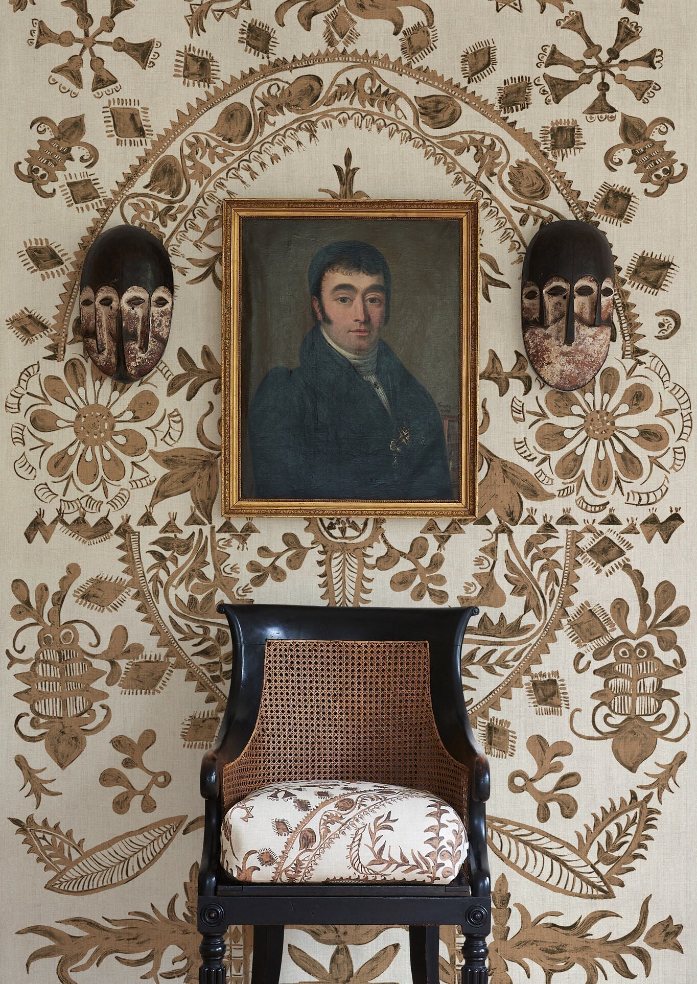 Womad Lg 100 Wallpaper - Henna - Lewis & Wood - Premier Wallcovering