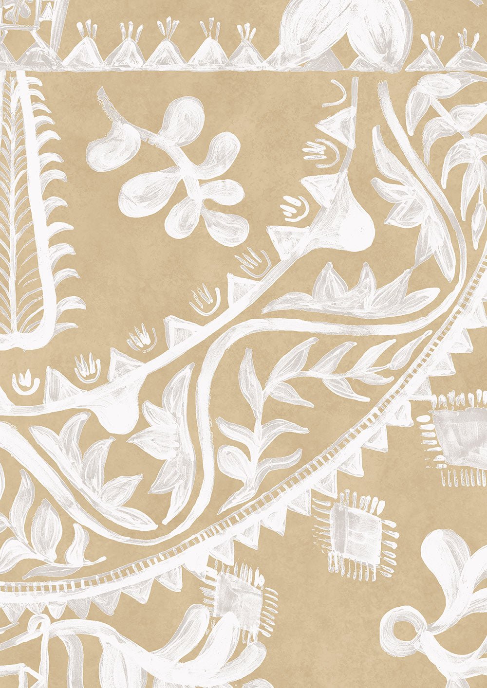 Womad Wallpaper - Sand - Lewis & Wood - Premier Wallcovering