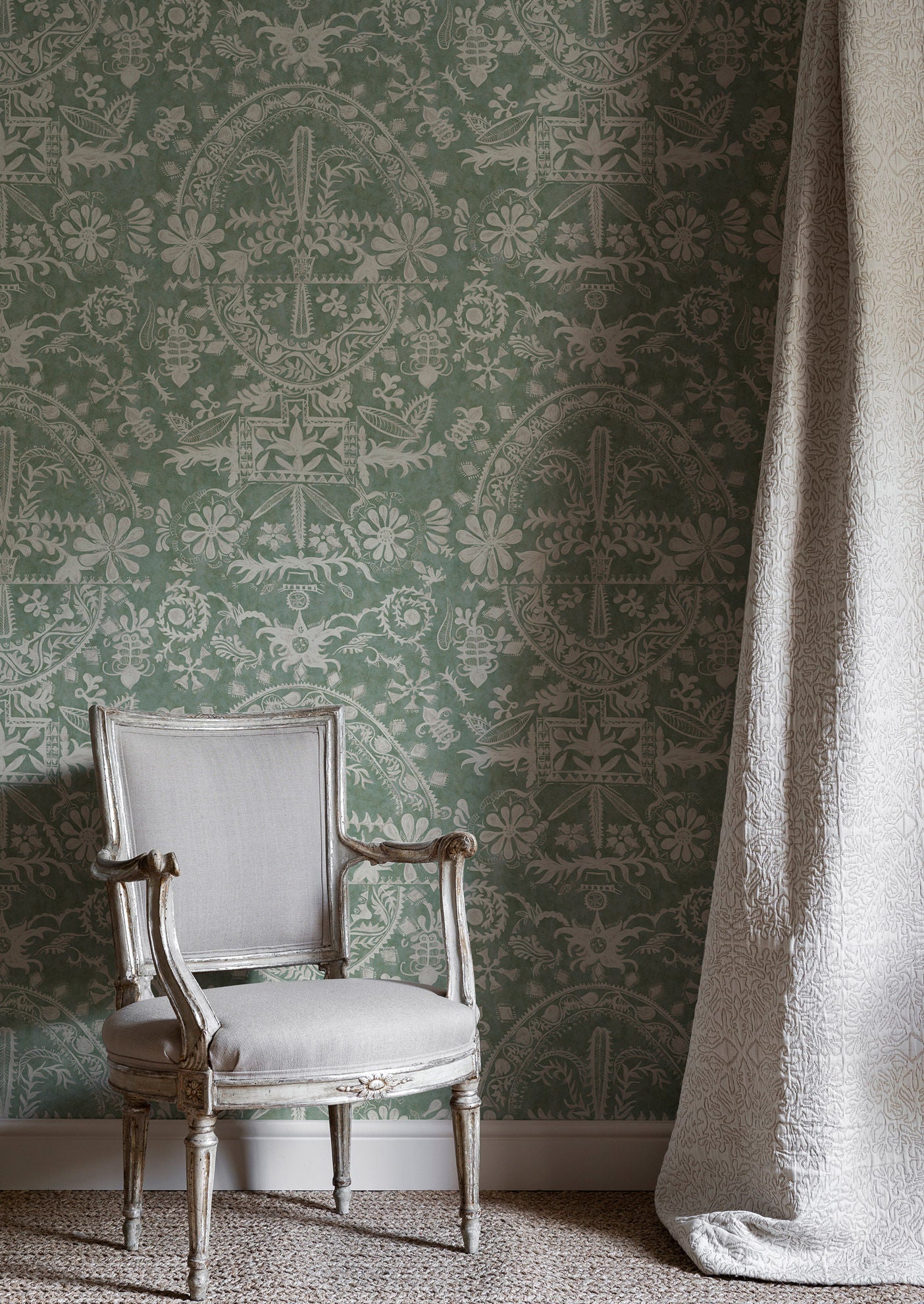 Womad Wallpaper - Sagebrush - Lewis & Wood - Premier Wallcovering