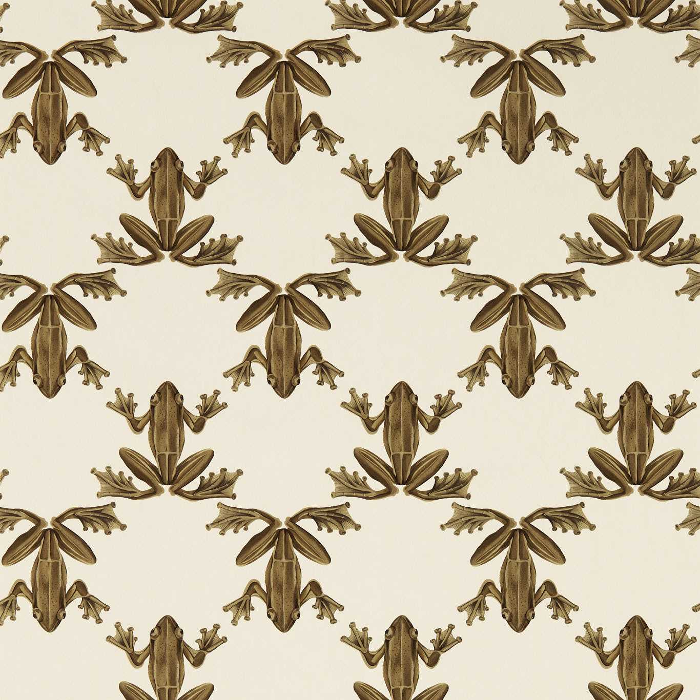 Wood Frog Wallpaper - Gold/Parchment - HC4W113013 - Harlequin - Premier Wallcovering