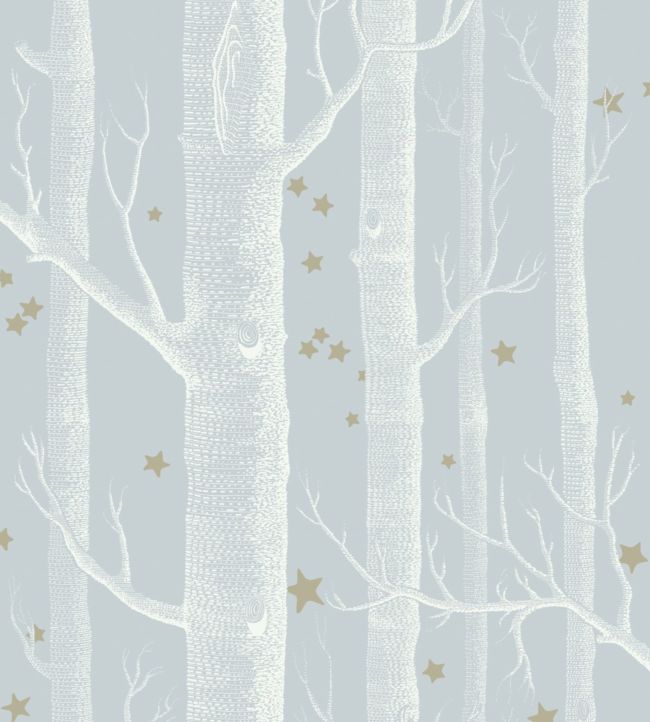 Woods & Stars Wallpaper - Powder Blue - 103/11051 - Cole & Son - Premier Wallcovering
