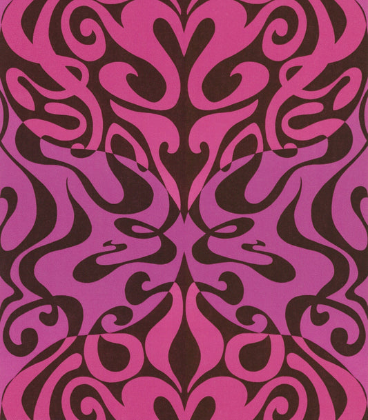 Woodstock Wallpaper - Magenta on Soot - 69/7125 - Cole & Son - Premier Wallcovering